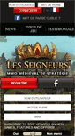 Mobile Screenshot of jeu.lesseigneurs.fr